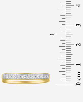 Lab-Grown Diamond Faux-Stack Ring (1/4 ct. t.w.) in 10k Yellow Gold