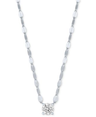 Forever Grown Diamonds - Lab-Grown Diamond Necklace (1/4 ct. t.w.) in Sterling Silver