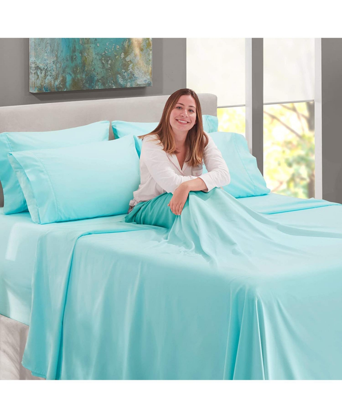 Clara Clark Ultra Soft Extra Deep Pocket 6 Piece Sheet Sets - - Yellow