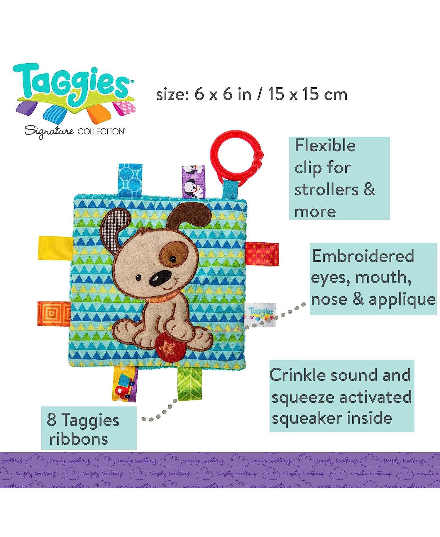 Taggies Crinkle Me Baby Toy, Brother Puppy
