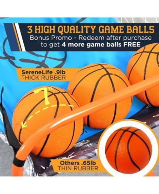 Single Shot Basketball Arcade Game with LED Scoreboard and 3 Mini Basketballs