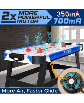 54" Air Hockey Table with Digital LED Scoreboard and 12V Fan Motor