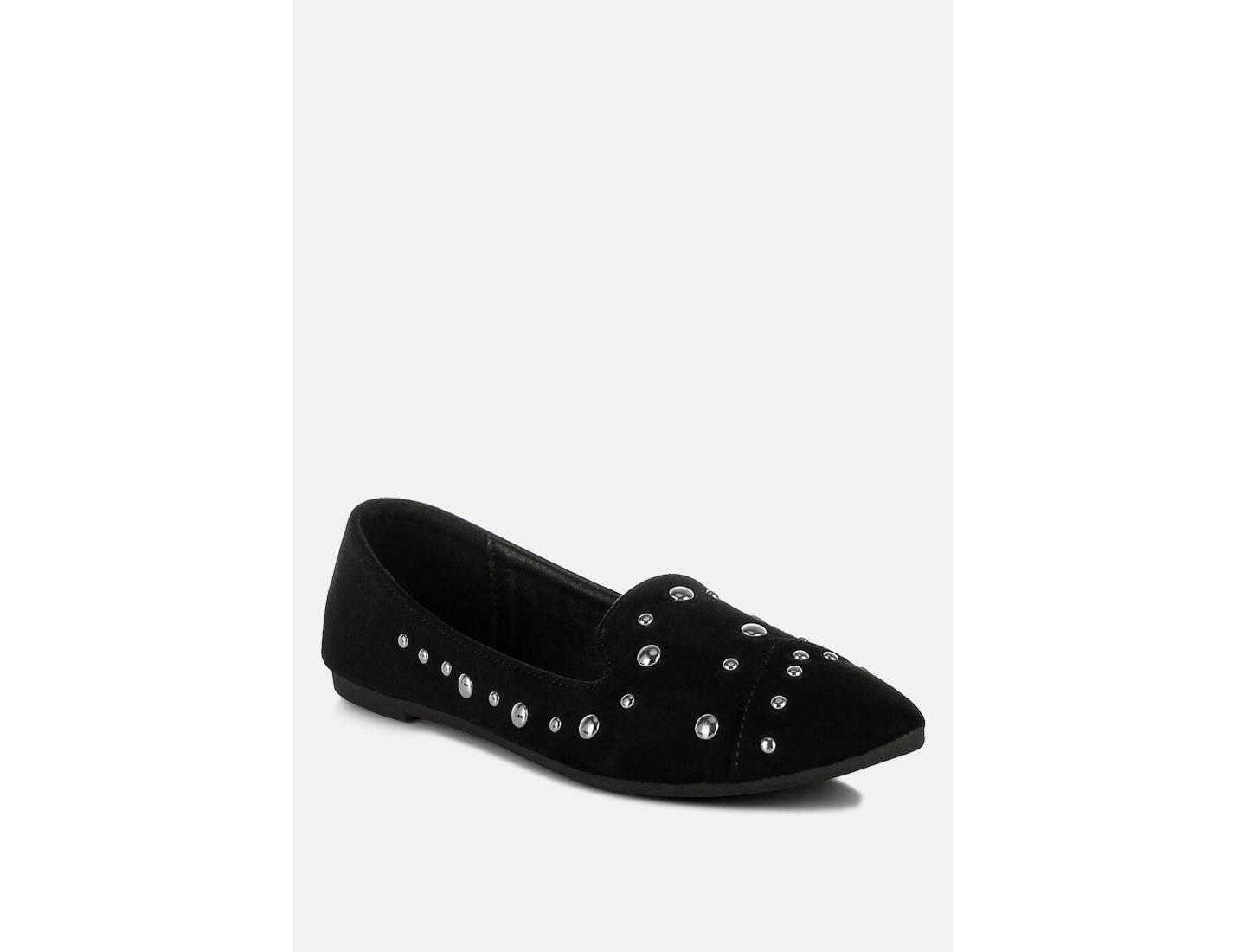 Женские балетки London Rag Olesia Stud Emebllished Ballet Flats, цвет: Чёрный — фото 1