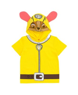 Boys Chase Skye Rubble Marshall Cosplay T-Shirt and Bike Shorts French Terry Outfit Set 