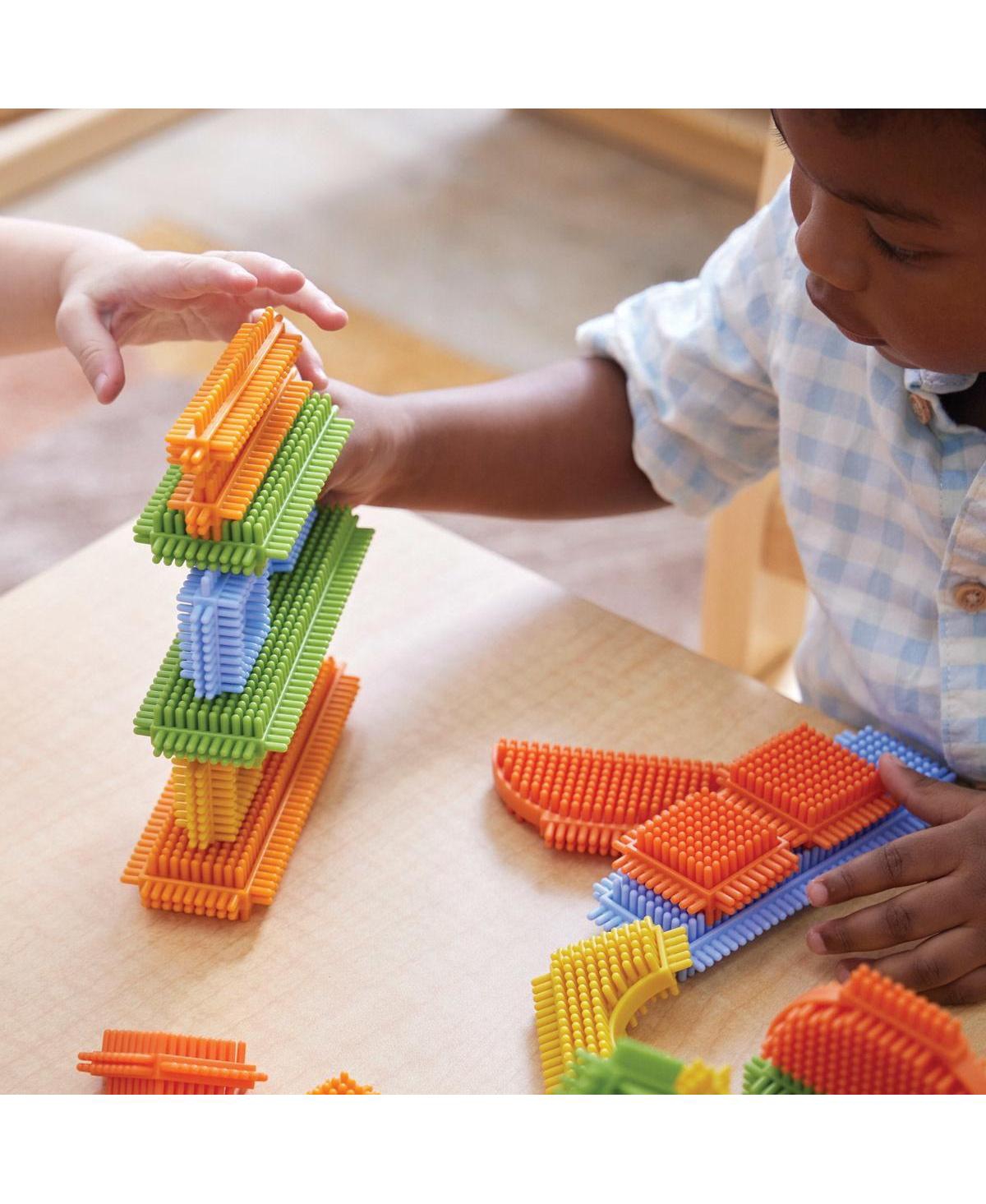 Kaplan Early Learning Snap and Stack Thistle Blocks - 160 Pieces - Assorted pre-pack