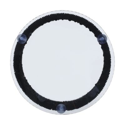 Streamdale Modern Moonstone Rope-Wrapped Side Table With Tempered Glass Top