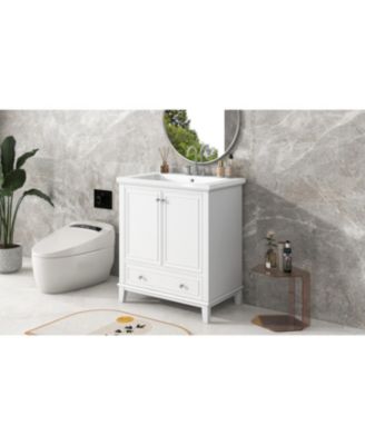 30" Bathroom Vanity Combo Sink, Cabinet, Doors, Drawer