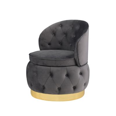 360 Degree Swivel Cuddle Barrel Accent Storage Chairs