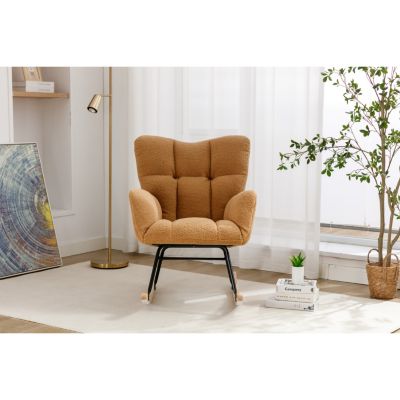 Teddy Fabric Rocking Nursery Chair