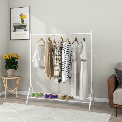 Streamdale Freestanding Garment Rack, Multi-Functional, White