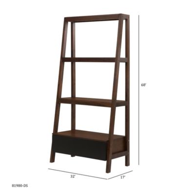 32x17x68" Ladder Shelf, Ladder Style Display Shelf