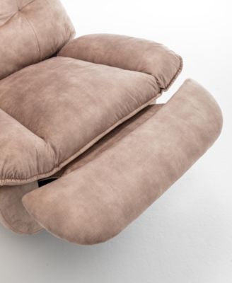 Cozy Recliner with Reading Light & Velvet Upholstery