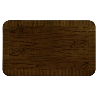 Walnut Rectangular Coffee Table with Open Shelf