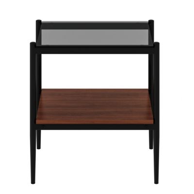 Rectangle End Table set (2), Glass Top