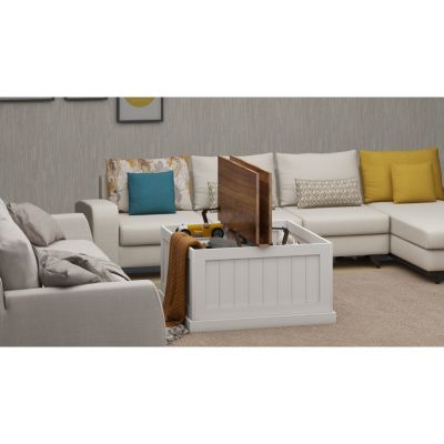 Farmhouse Coffee Table with Lift Top and Storage