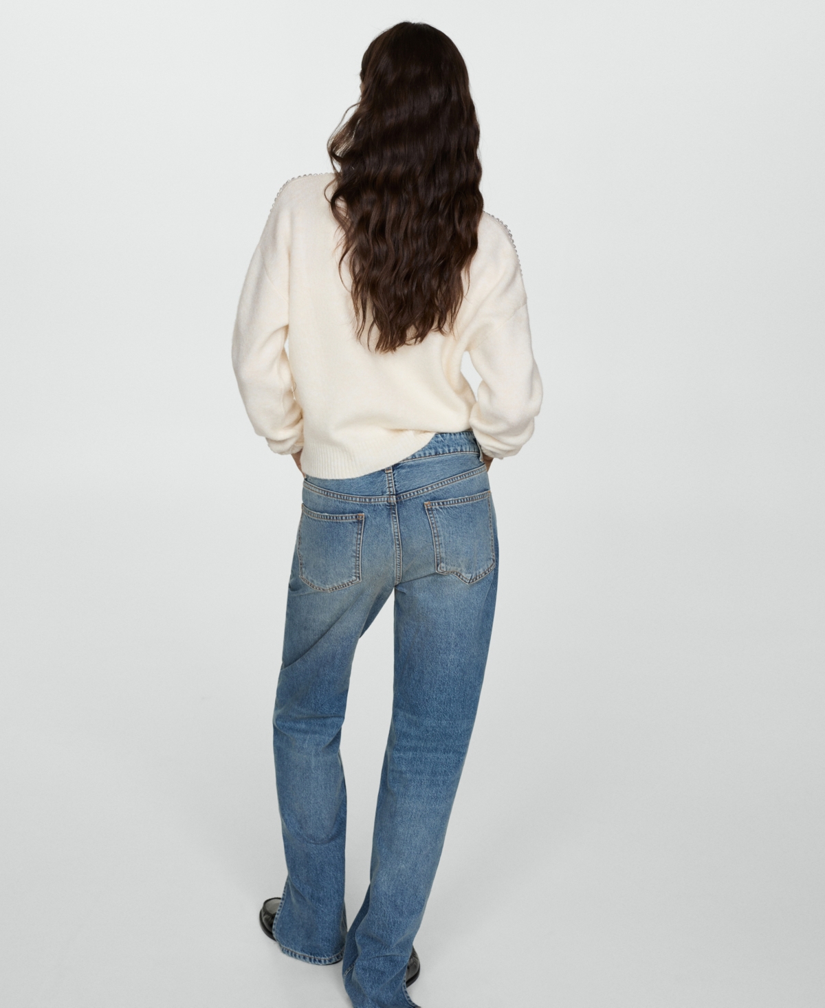 Mango Women's Glitter Detail Knitted Sweater