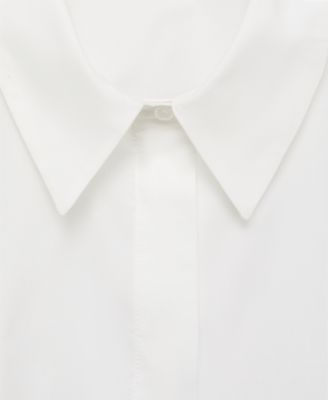 Women's Cropped Cotton Shirt