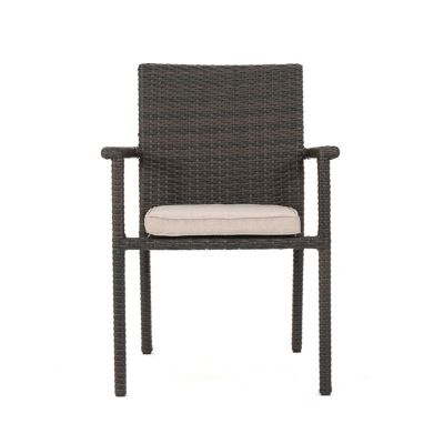 Streamdale San Pico Dining Chair-Multi Brown,1Pc With Cushion