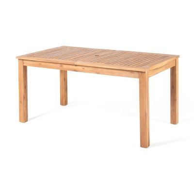 Streamdale Expandable Acacia Wood Dining Table Perfect For Outdoor Gatherings