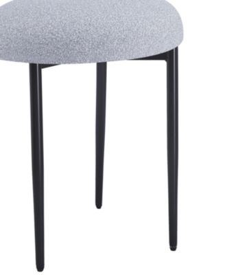 Modern Toothpick Dining Chairs with Curved Backs (Set of 2)