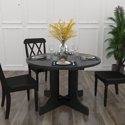 Expandable Oval Dining Table for Farmhouse