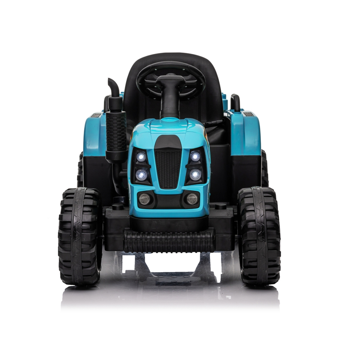 Streamdale Furniture Ride on Tractor with Trailer,24V 400W Powered Electric Tractor Toy w/Remote Control, electric car for kids, Three speed adjustabl