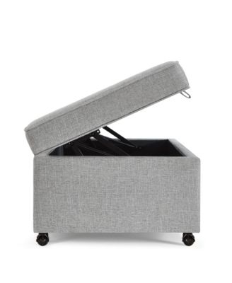 Spacious Ottoman w/ Wheels & Storage