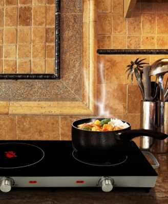 1700 Watts Ceramic Infrared Double Electric Cooktop