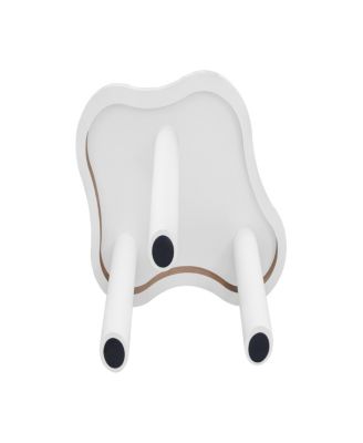 Cloud Coffee Table Classic Modern Marbling Tea Table, Irregular Indoor End Table For Living Room Apartment Free Shape with 3 Legs