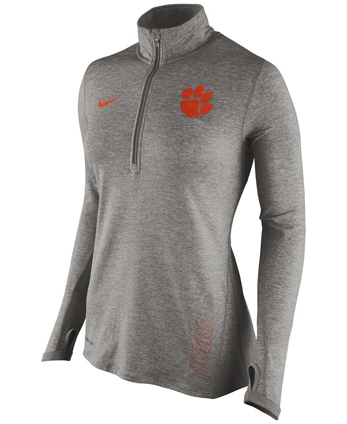 Nike Women s Clemson Tigers Stadium Element Quarter Zip Pullover Macy s