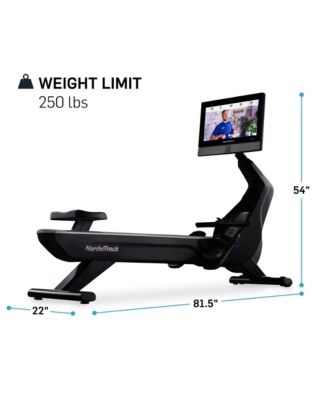 RW900 iFIT-enabled Rower with 22 inch Pivoting Touchscreen