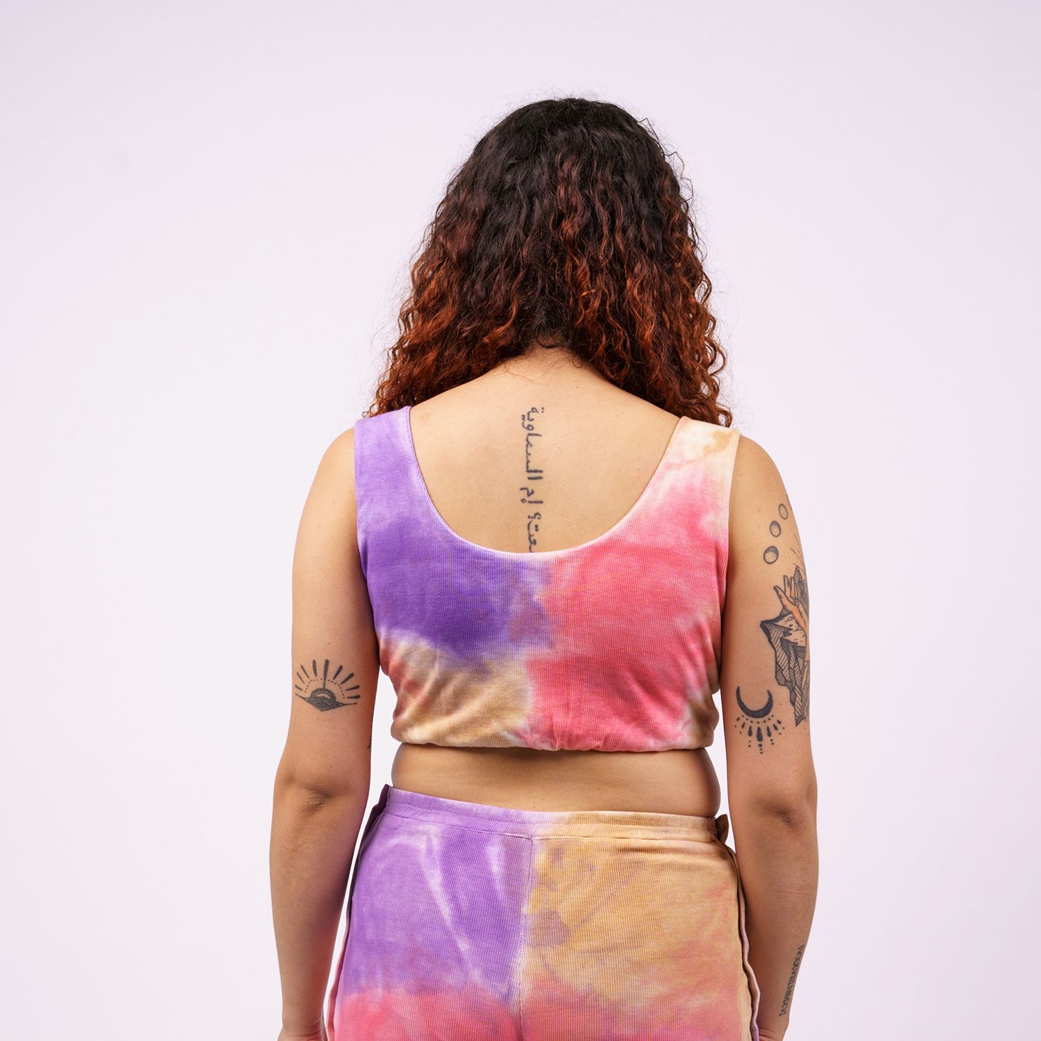 Women's Tie-Dyed Quinn Top with Front Opening