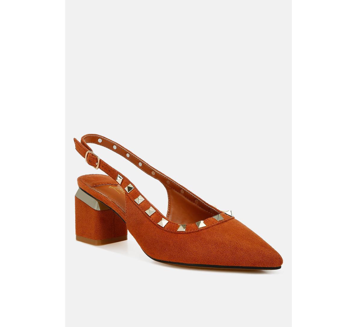 London Rag Ameya Stud Emebllished Microfiber Sandals