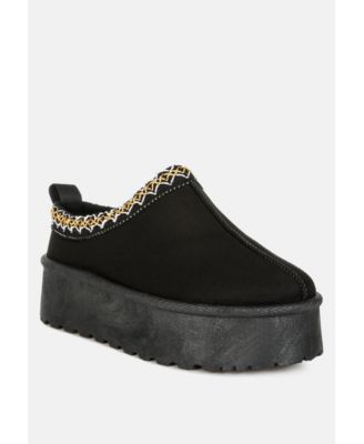 Jesters Embroidered Platform Classic Slip-On