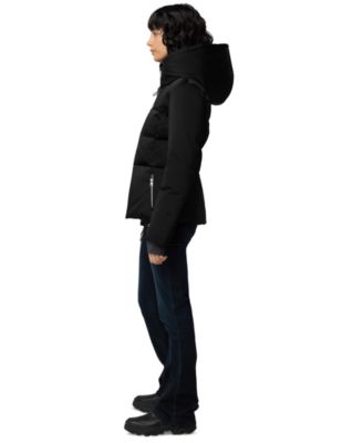 Women's Hooded Zip-Front Down Puffer Coat