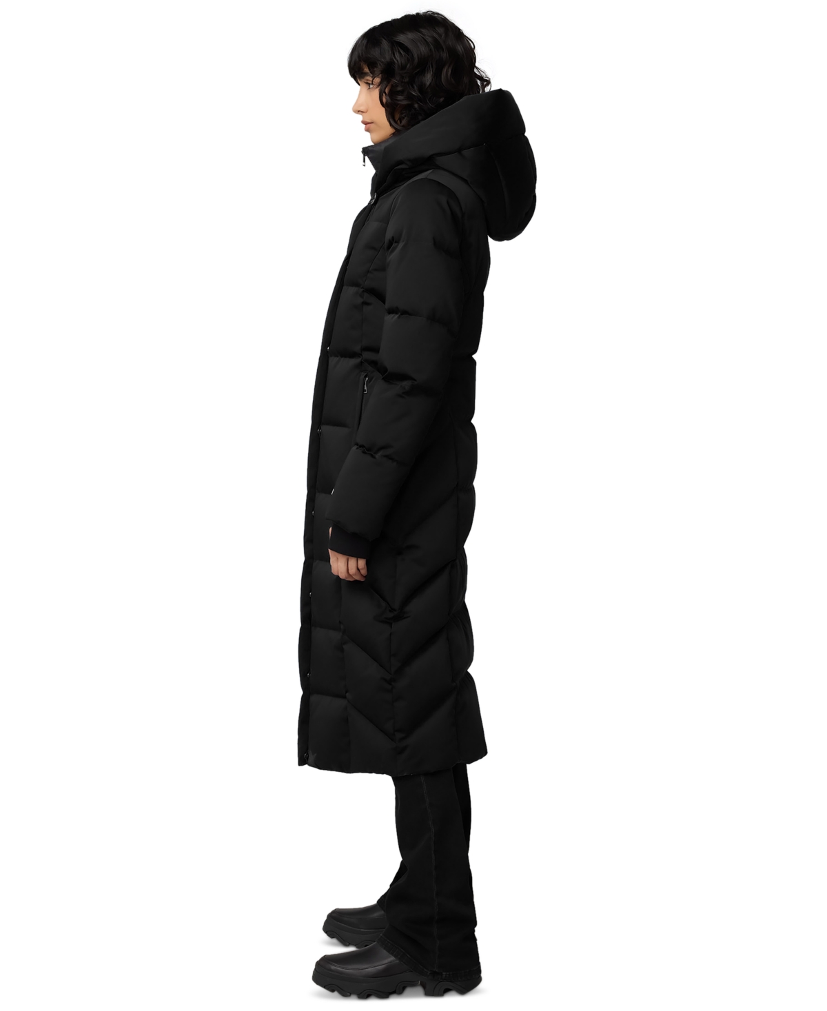 Soia & Kyo Women's Hooded Down Maxi Puffer Coat