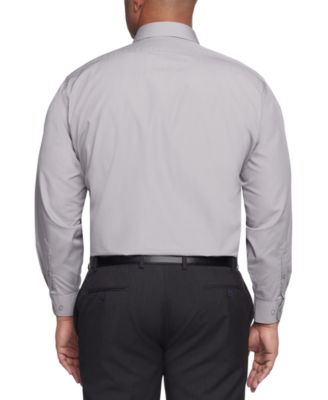 Men's Big & Tall Classic/Regular Fit Wrinkle Free Poplin Solid Dress Shirt