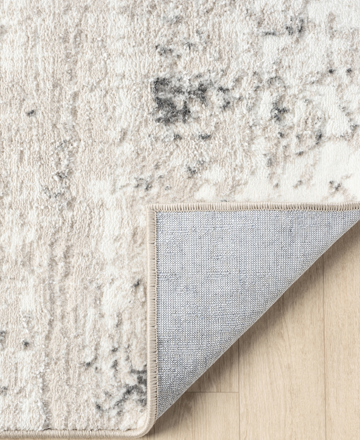 Lr Home Atlas Ant-053 2'x7' Runner Area Rug In Beige,gray