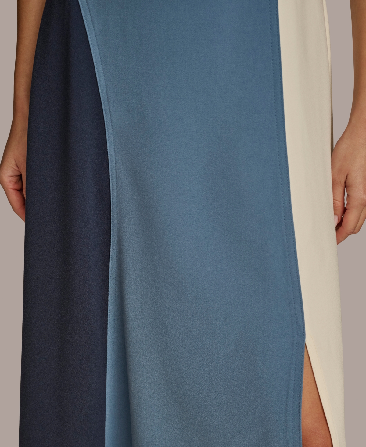 Donna Karan New York Women's Colorblocked A-Line Dress