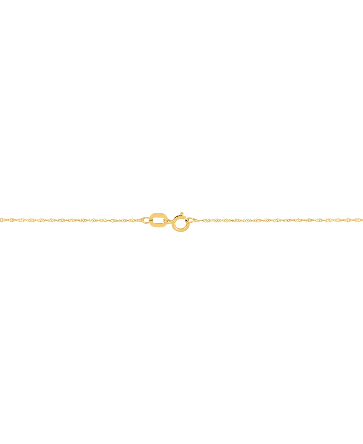 Macy's Diamond Princess Solitaire 18" Pendant Necklace (3/8 Ct. T.w.) In 14k Gold In Yellow Gold