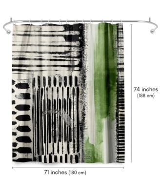 Abstract Shower Curtain No Borders Shower Curtain by PI Creative Art