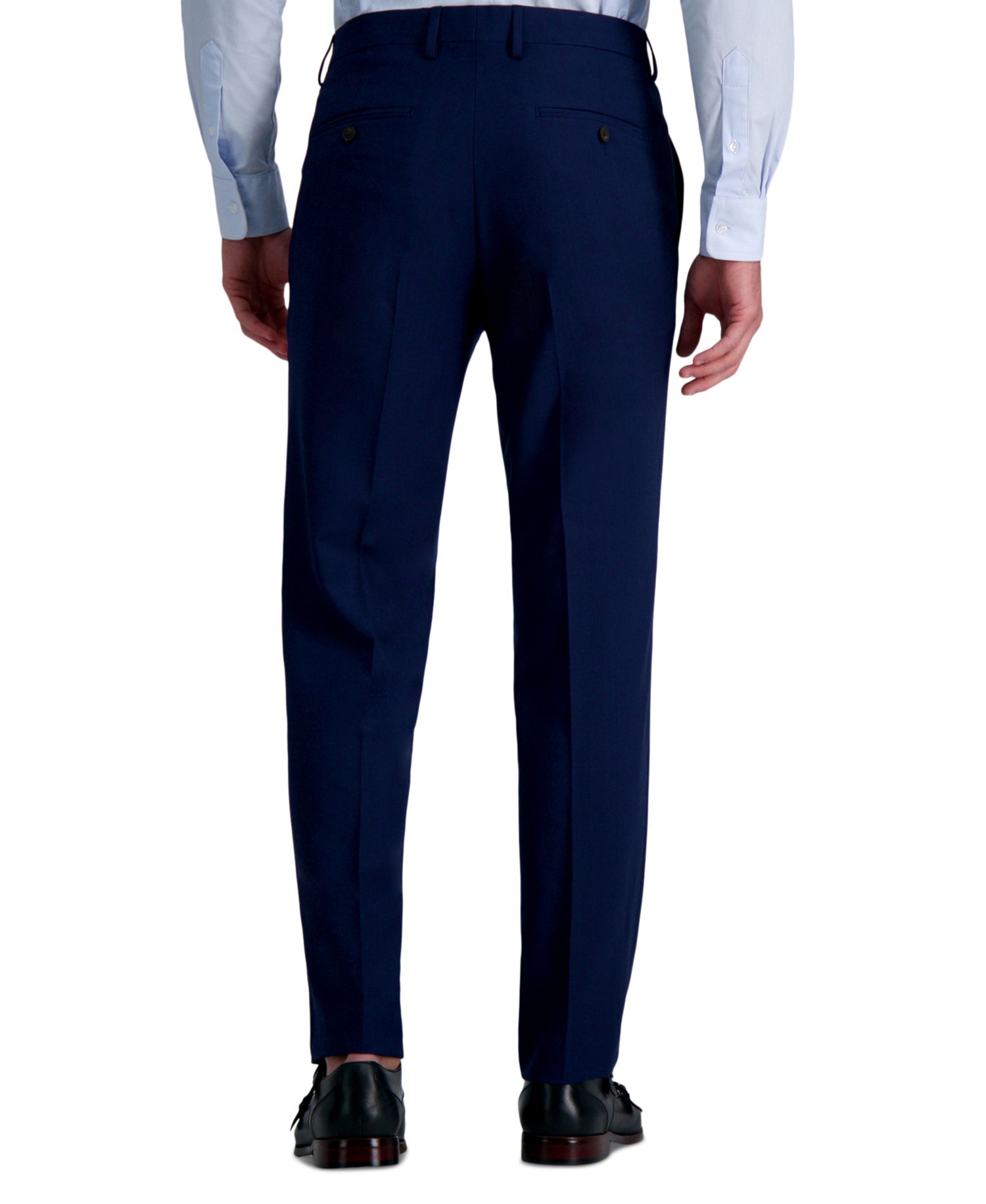Men’s Premium Comfort Straight-Fit 4-Way Stretch Wrinkle-Free Flat-Front Dress Pants