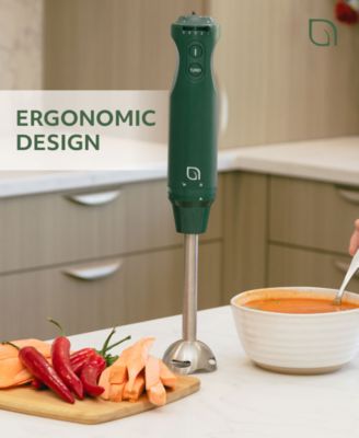 5-Speed Immersion Hand Blender with Turbo Mode - Powerful Blending for Smoothies, Soups, and Baby Food