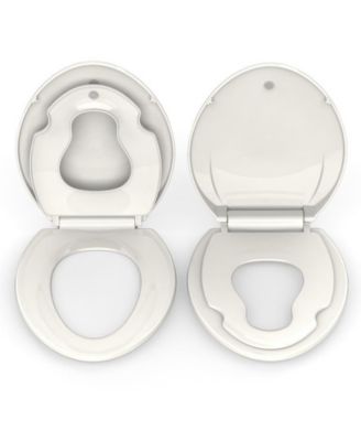 Built-In Toddler Seat Soft-Close Elongated Toilet Seat