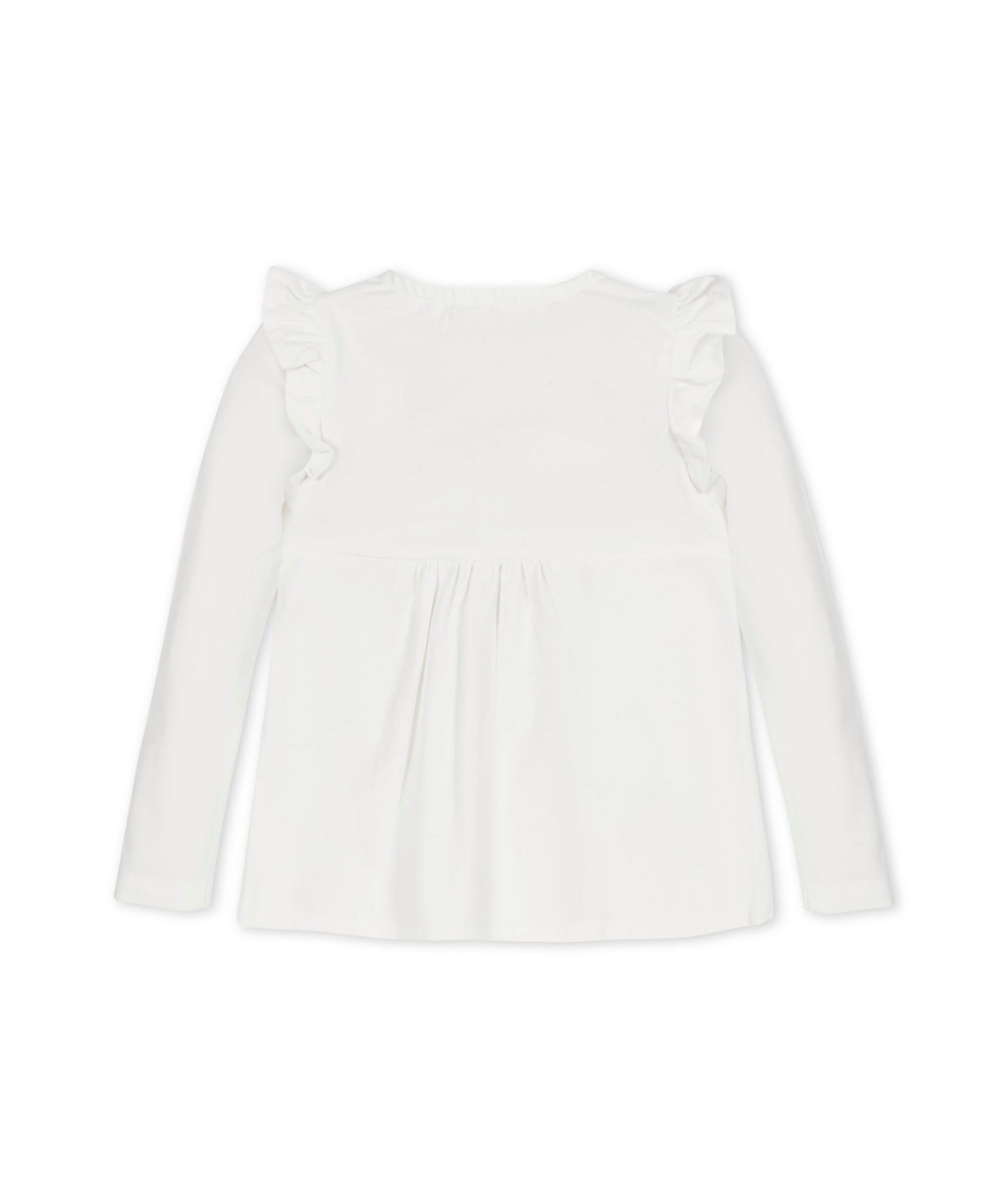 Hope & Henry Baby Girls Organic Long Sleeve Flutter Pintuck Knit Top
