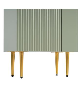 Streamdale Green Vanity Cabinet with Sink, Right-Side Storage