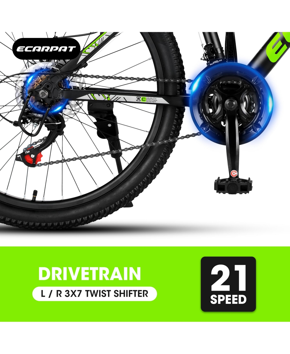 Streamdale Furniture 24 inch Mountain Bike Bicycle for Adults Aluminium Frame Bike Shimano 21-Speed with Disc Brake