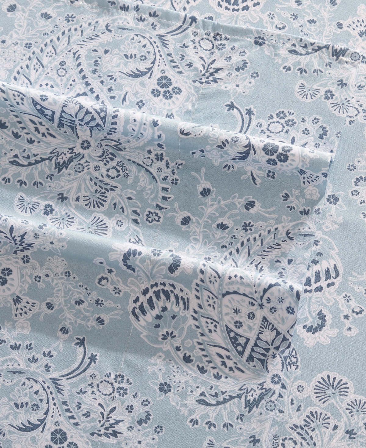 Wrangler Closeout!  Microfiber 3-pc. Sheet Set, Twin In Prairieland Paisley Blue