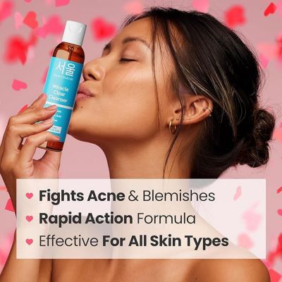 Korean Skin Care Face Wash for Acne Prone Skin Miracle Clear Face Cleanser K Beauty Skincare