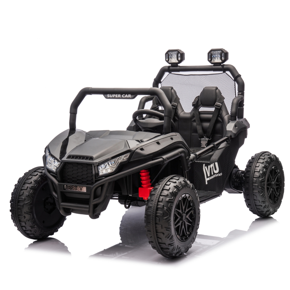 Streamdale Furniture 24V Two-seater Kids Ride On Utv W/Parents Control,400W Super Power, Four-wheel suspension, Led Light with Rear searchlight, Bluet